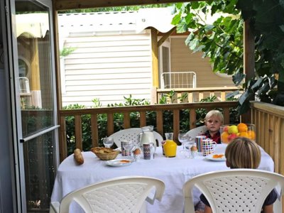 Cliquez pour découvrir toutes les photos de l'HÉBERGEMENT ! mobil-home - Les Jardins D'Agathe **** photo 2