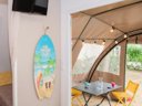 Cliquez pour découvrir toutes les photos de l'HÉBERGEMENT ! bungalow toilé - camping Les Jardins D'Agathe **** photo 7