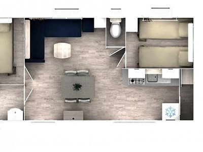 Cliquez pour découvrir toutes les photos de l'HÉBERGEMENT ! mobil-home - Le Pearl - Paradis photo 3