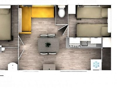 Cliquez pour découvrir toutes les photos de l'HÉBERGEMENT ! mobil-home - Le Pearl - Paradis photo 9