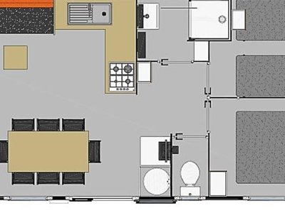 Cliquez pour découvrir toutes les photos de l'HÉBERGEMENT ! mobil-home - Le Pearl - Paradis photo 9