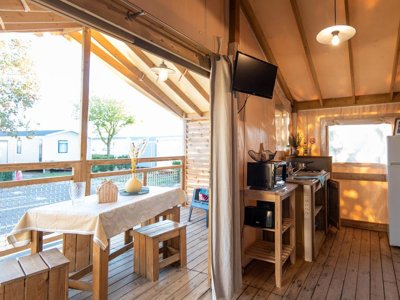 tente en toile et bois - Club Le Littoral 5* - MS VACANCES photo 1