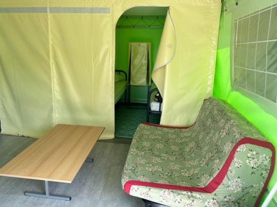 Cliquez pour découvrir toutes les photos de l'HÉBERGEMENT ! bungalow toilé - Les Eychecadous photo 10