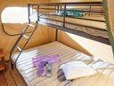 Cliquez pour découvrir toutes les photos de l'HÉBERGEMENT ! tente en toile et bois - camping Europ Camping photo 3