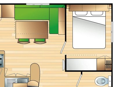 Cliquez pour découvrir toutes les photos de l'HÉBERGEMENT ! mobil-home - Les Salisses photo 4