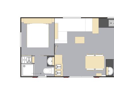 Cliquez pour découvrir toutes les photos de l'HÉBERGEMENT ! mobil-home - Landes Bleues photo 4