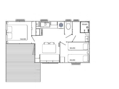 Cliquez pour découvrir toutes les photos de l'HÉBERGEMENT ! mobil-home - Flower Beauchêne photo 3