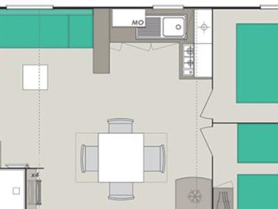 Cliquez pour découvrir toutes les photos de l'HÉBERGEMENT ! mobil-home - Flower Beauchêne photo 6