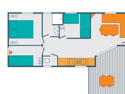 mobil-home - Le Malazéou (Wellness Sport Camping) photo 2