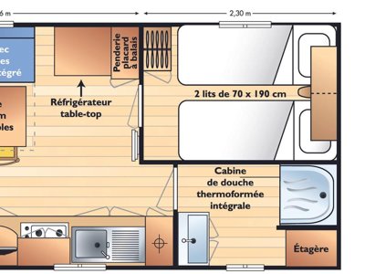 mobil-home - Le Moulin Du Pont D'Alies photo 7