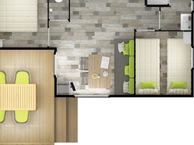 Cliquez pour découvrir toutes les photos de l'HÉBERGEMENT ! mobil-home - Le Clos De Balleroy photo 6