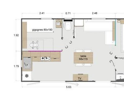 Cliquez pour découvrir toutes les photos de l'HÉBERGEMENT ! mobil-home - Le Clos De Balleroy photo 5