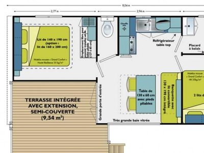Cliquez pour découvrir toutes les photos de l'HÉBERGEMENT ! mobil-home - La Gerfleur photo 2