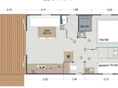 Cliquez pour découvrir toutes les photos de l'HÉBERGEMENT ! mobil-home - La Gerfleur photo 5