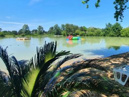 Camping Pas Cher vous présente avec son site Officiel campingpascher.fr, le Camping Le Chêne Du Lac classé 3 étoiles, situé sur la commune de Bayas dans le département Gironde (Aquitaine) en France. Le camping Le Chêne Du Lac, vous présente un hébergement de type mobil-home de 15 m² et télévision. Le camping Le Chêne Du Lac vous propose du mercredi 01 avril au mercredi 08 avril 2026 pour 7 nuits à 242€. Cette location propose 174 dates différentes pour réserver votre séjour. Découvrez également les 7 autres gammes d'hébergements du camping. Les Avis clients pour le Camping Le Chêne Du Lac sont excellents avec une note moyenne de 8 sur 10. Étang, Animation enfants, Animations familiales, Aire de jeux enfants, Baby-foot, Canoë-kayak, Centre équestre, Cyclisme, Paddle, Ping-pong, Piscine, Pédalo, Pétanque, Randonnée, Structure gonflable enfants, Terrain de football, Terrain de volley-ball, Bar, Dépôt de pain, Snack/Bar, Épicerie,... En savoir plus : cliquez-ICI.
