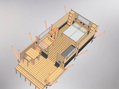 Cliquez pour découvrir toutes les photos de l'HÉBERGEMENT ! lodge - L'Air Du Temps photo 2
