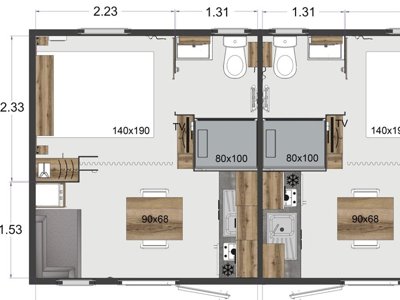 studio - LES CHALETS DU LAC BELCAIRE photo 10