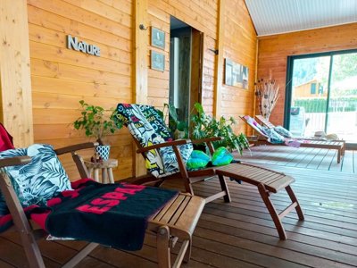 Cliquez pour découvrir toutes les photos de l'ÉTABLISSEMENT ! camping LES CHALETS DU LAC BELCAIRE photo 4