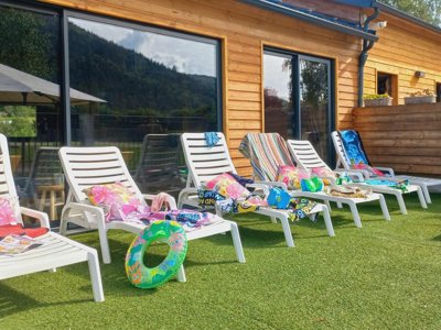 Cliquez pour découvrir toutes les photos de l'ÉTABLISSEMENT ! camping LES CHALETS DU LAC BELCAIRE photo 6