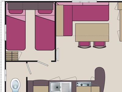 Cliquez pour découvrir toutes les photos de l'HÉBERGEMENT ! mobil-home - Du Perche Bellemois photo 4