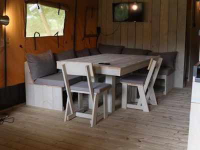 tente en toile et bois - RCN Le Moulin De La Pique photo 3