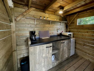 Cliquez pour découvrir toutes les photos de l'HÉBERGEMENT ! tente en toile et bois - Moulin Des Oies photo 5