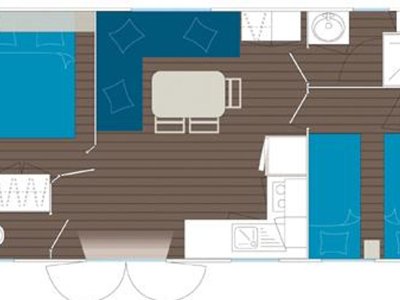 Cliquez pour découvrir toutes les photos de l'HÉBERGEMENT ! mobil-home - La Mer Blanche photo 6