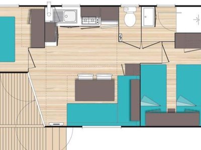 Cliquez pour découvrir toutes les photos de l'HÉBERGEMENT ! mobil-home - Harrobia photo 2