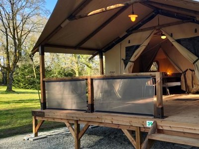 tente en toile et bois - Le Clos Du Blavet photo 7
