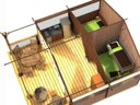 tente en toile et bois - camping Le Clos Du Blavet photo 4