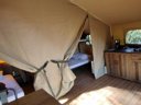 tente en toile et bois - camping Le Clos Du Blavet photo 9