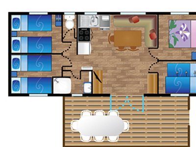 Cliquez pour découvrir toutes les photos de l'HÉBERGEMENT ! mobil-home - Oyam photo 7