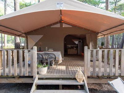 Cliquez pour découvrir toutes les photos de l'HÉBERGEMENT ! tente en toile et bois - Club Plage Sud 4*- MS VACANCES photo 2