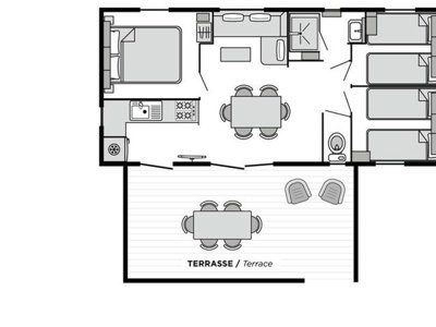 Cliquez pour découvrir toutes les photos de l'HÉBERGEMENT ! mobil-home - Club Plage Sud 4*- MS VACANCES photo 10
