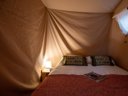 Cliquez pour découvrir toutes les photos de l'HÉBERGEMENT ! tente en toile et bois - camping Club Plage Sud 4*- MS VACANCES photo 4