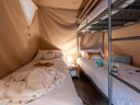 Cliquez pour découvrir toutes les photos de l'HÉBERGEMENT ! tente en toile et bois - camping Club Plage Sud 4*- MS VACANCES photo 5