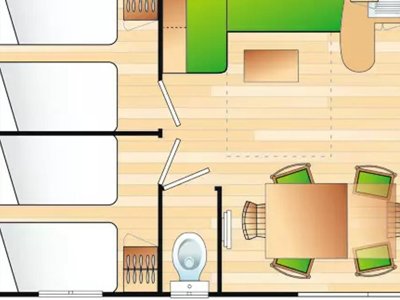 Cliquez pour découvrir toutes les photos de l'HÉBERGEMENT ! mobil-home - Le Bois Joli photo 2