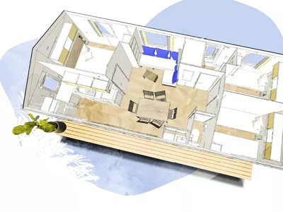 Cliquez pour découvrir toutes les photos de l'HÉBERGEMENT ! mobil-home - Le Bois Joli photo 3