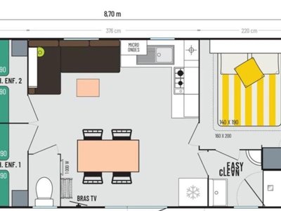 Cliquez pour découvrir toutes les photos de l'HÉBERGEMENT ! mobil-home - La Simioune photo 10