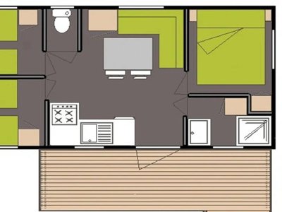 Cliquez pour découvrir toutes les photos de l'HÉBERGEMENT ! mobil-home - Domaine De Gaujac - Paradis photo 7