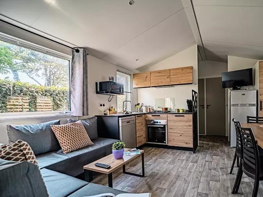 Camping Pas Cher vous présente avec son site Officiel campingpascher.fr, le CampingL'Océan classé 5 étoiles, situé sur la commune de Brem Sur Mer dans le département Vendée (Pays De La Loire) en France. Le camping L'Océan, vous présente un hébergement de type mobil-home de 40 m² avec climatisation et télévision. Le camping L'Océan vous proposeun séjour PAS CHER avec une REMISEdu dimanche 14 juin au dimanche 21 juin 2026, en promotion à -41% pour 7 nuits à 579 € au lieu de 981,36 € soit une Économie de 402,36 €. Cette location propose 28 dates différentes pour réserver votre séjour. Découvrez également les 19 autres gammes d'hébergements du camping. Les Avis clients pour le CampingL'Océan sont excellents avec une note moyenne de 8 sur 10. Parc aquatique, Piscine couverte, Piscine extérieure, Animations familiales, Club ados, Club enfants, Aire de jeux enfants, Centre équestre, Court de tennis, Flipper, Golf, Ping-pong, Piscine, Planche à voile, Pétanque, Terrain de volley-ball, Terrain multisports, Bar, Brasserie, Dépôt de pain, Plats à emporter, Snack/Bar, Épicerie,... En savoir plus : cliquez-ICI.