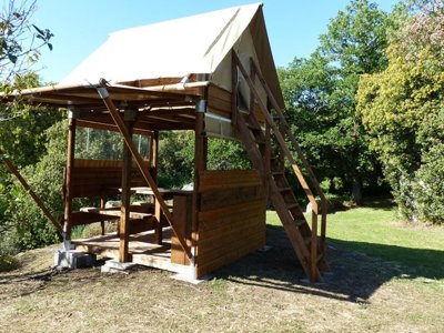 tente en toile et bois - Flower Le Martinet Rouge photo 7