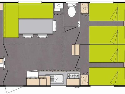 Cliquez pour découvrir toutes les photos de l'HÉBERGEMENT ! mobil-home - Flower Domaine Villa Verde photo 9
