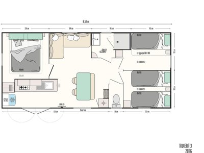 Cliquez pour découvrir toutes les photos de l'HÉBERGEMENT ! mobil-home - Flower Domaine Villa Verde photo 6