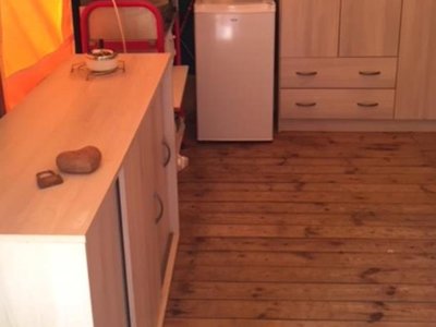 tente en toile et bois - Les Fouguieres photo 2