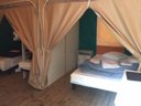 Cliquez pour découvrir toutes les photos de l'HÉBERGEMENT ! tente en toile et bois - camping Les Fouguieres photo 3