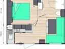 Cliquez pour découvrir toutes les photos de l'HÉBERGEMENT ! mobil-home - camping Flower Le Haut Dick photo 6