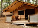 Cliquez pour découvrir toutes les photos de l'HÉBERGEMENT ! tente en toile et bois - camping De La Dune Bleue photo 7