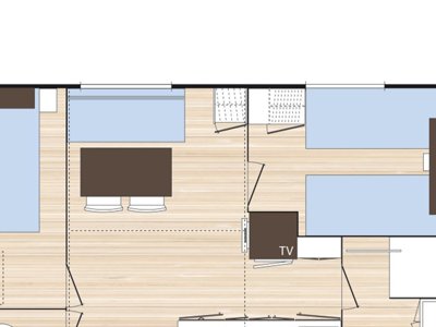 Cliquez pour découvrir toutes les photos de l'HÉBERGEMENT ! mobil-home - Flower Le Fondespierre photo 5