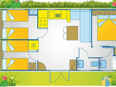 Cliquez pour découvrir toutes les photos de l'HÉBERGEMENT ! mobil-home - Terme Catez photo 7